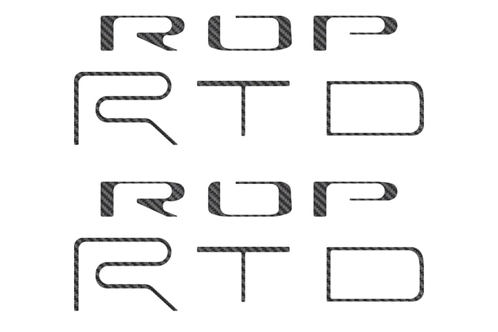Tufskinz Bed Side Letter Inserts Fits Tacoma TRD Pro )2022-2023)
