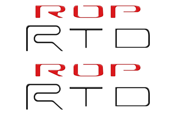 Tufskinz Bed Side Letter Inserts Fits Tacoma TRD Pro )2022-2023)