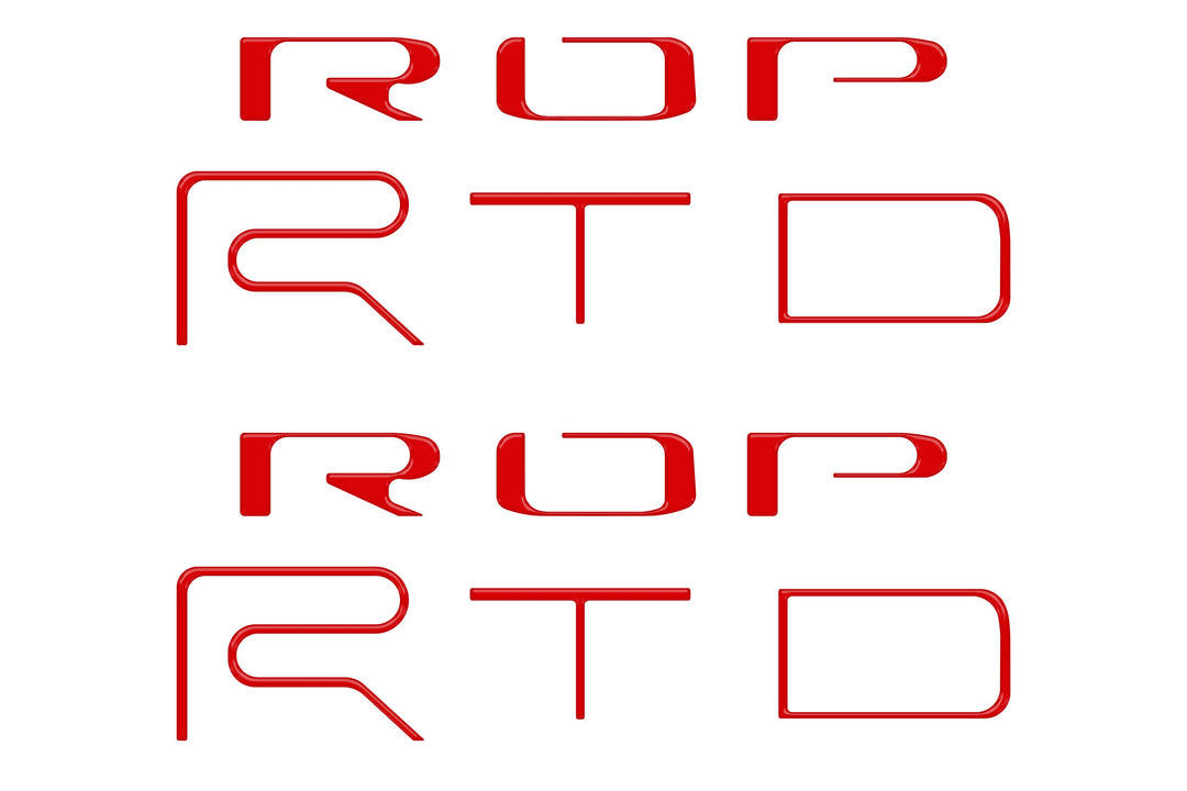 Tufskinz Bed Side Letter Inserts Fits Tacoma TRD Pro )2022-2023)