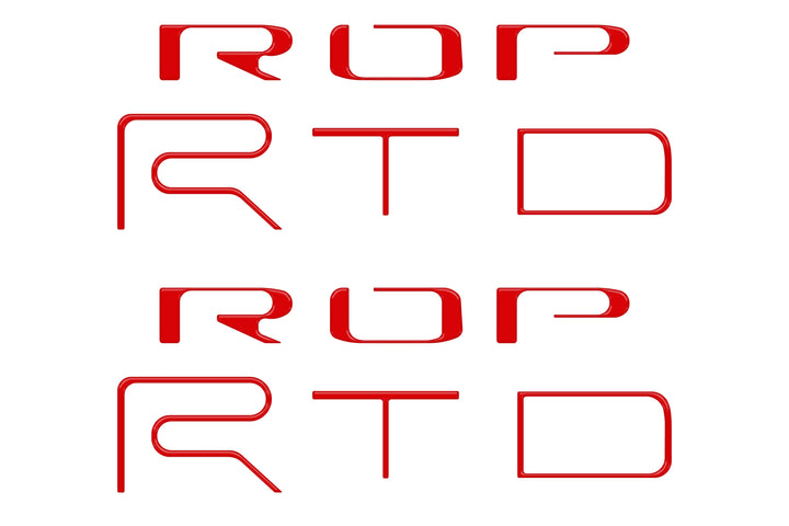 Tufskinz Bed Side Letter Inserts Fits Tacoma TRD Pro )2022-2023)