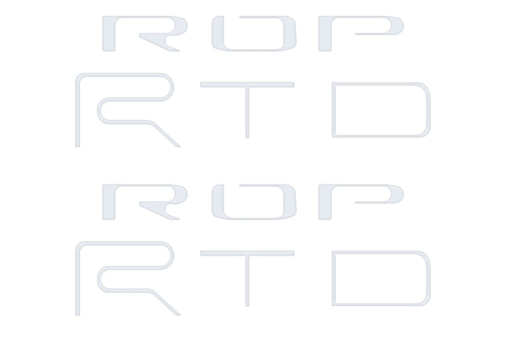 Tufskinz Bed Side Letter Inserts Fits Tacoma TRD Pro )2022-2023)