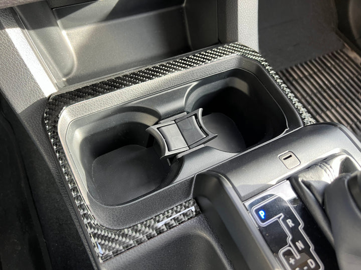 Center Console Cup Holder Accent Overlay Fits 2016-2023 Toyota Tacoma