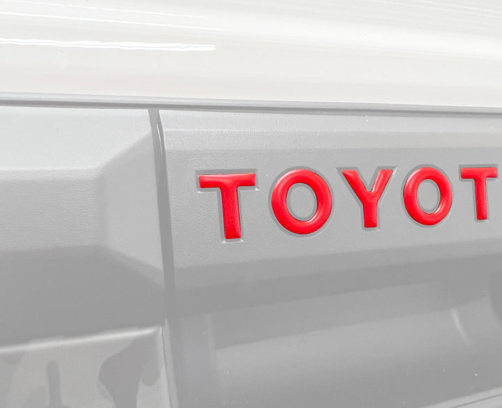 Tailgate Handle Letter Inserts Fits 2024-2026 Toyota Tacoma
