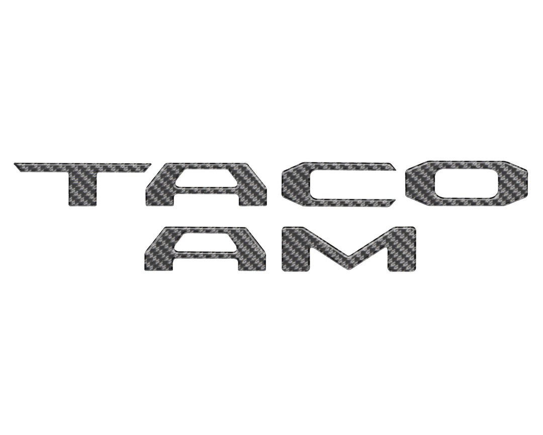 Tufskinz Bed Rail Tailgate Letter Overlays Fits Tacoma (2024+)