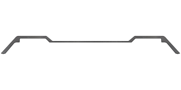 Front Bumper Upper Line Accent Trim Fits 2024-2027 Toyota Tacoma