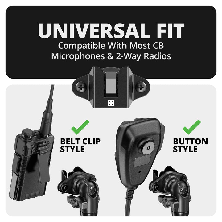 TRAXX™ - Slim Track Dash Bracket With 20LITE Phone & CB Microphone Mounts | 2016 - 2023 Toyota Tacoma