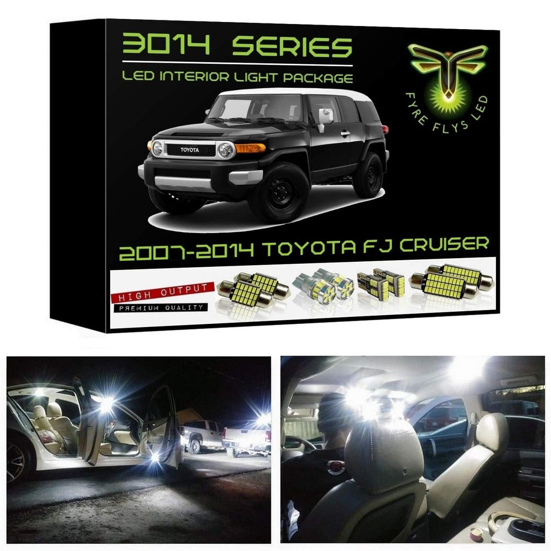 2007-2014 Toyota FJ Cruiser Super Bright 3014 Series LED interior light kit
