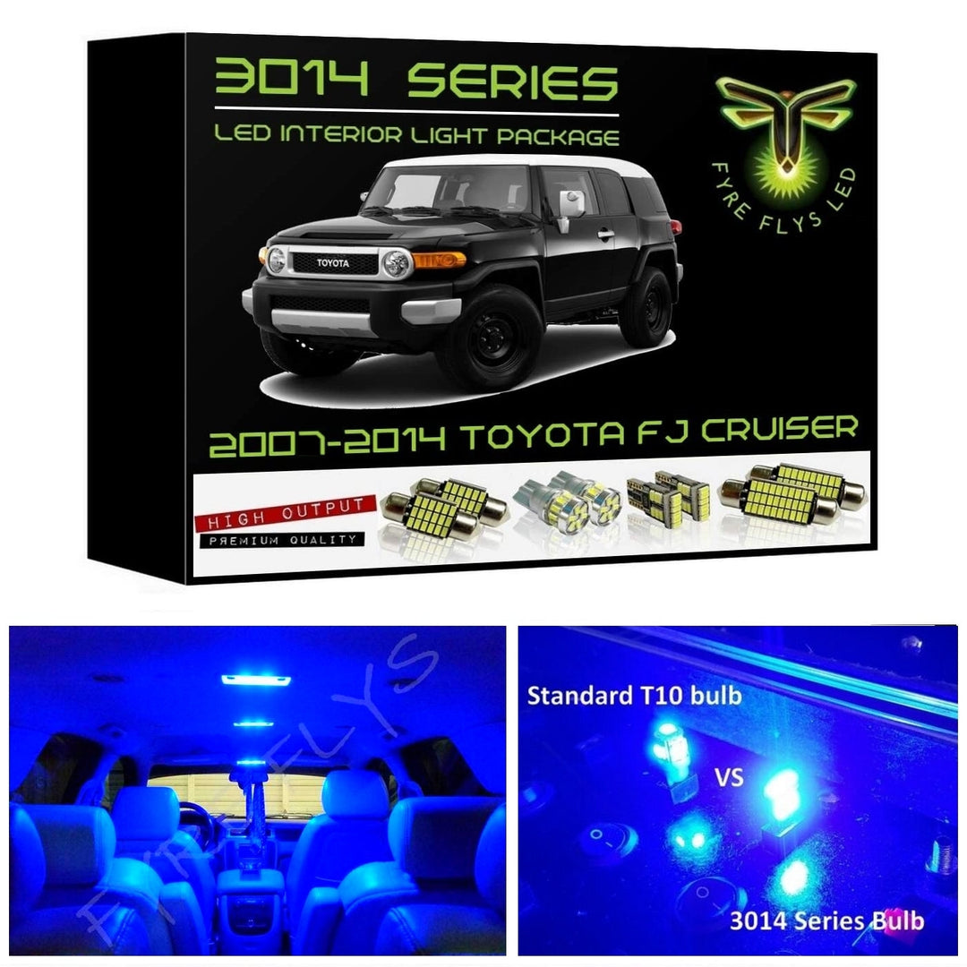 2007-2014 Toyota FJ Cruiser Super Bright 3014 Series LED interior light kit