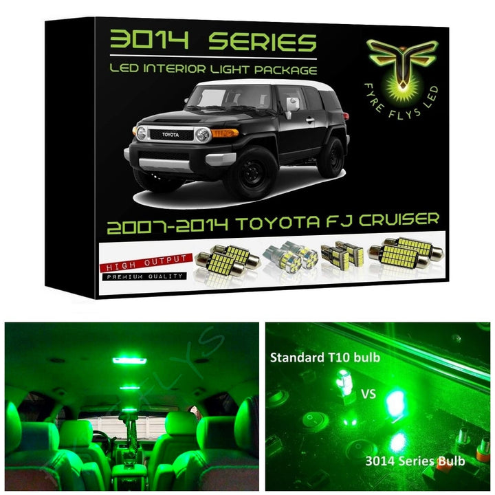 2007-2014 Toyota FJ Cruiser Super Bright 3014 Series LED interior light kit