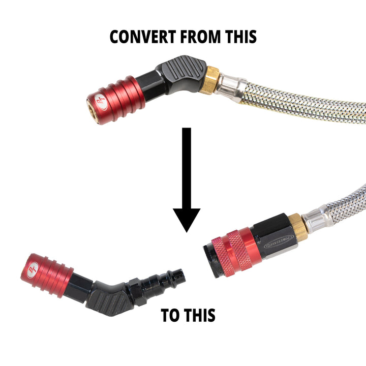 RED Upgrade Kit - Upgrade any Power Tank Tire Inflator Gauge to Quick-Switch RED Coupler