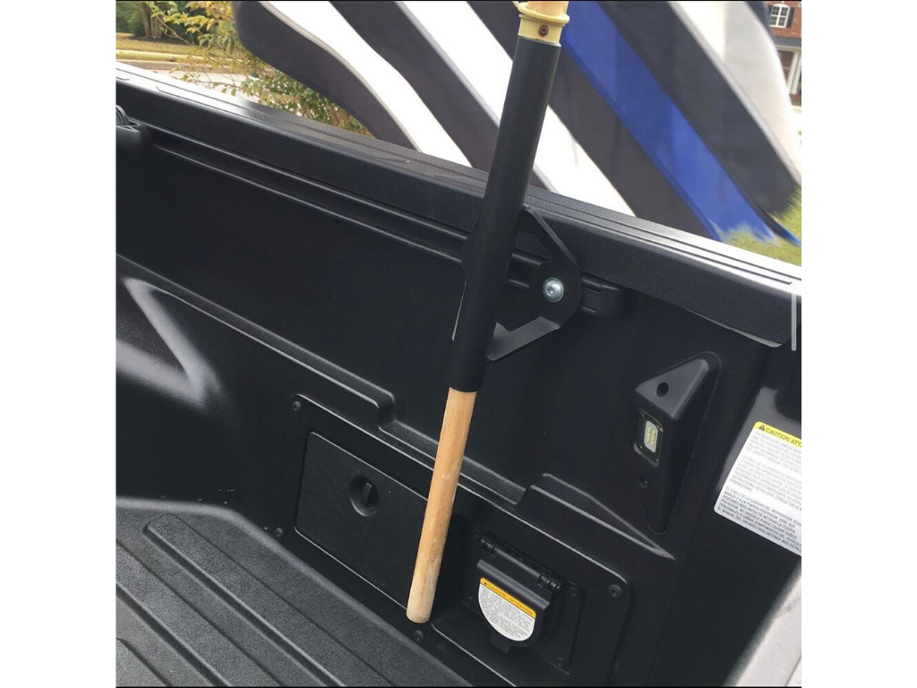 Cali Raised LED BED RAIL FLAG POLE MOUNT For Tacoma & Tundra