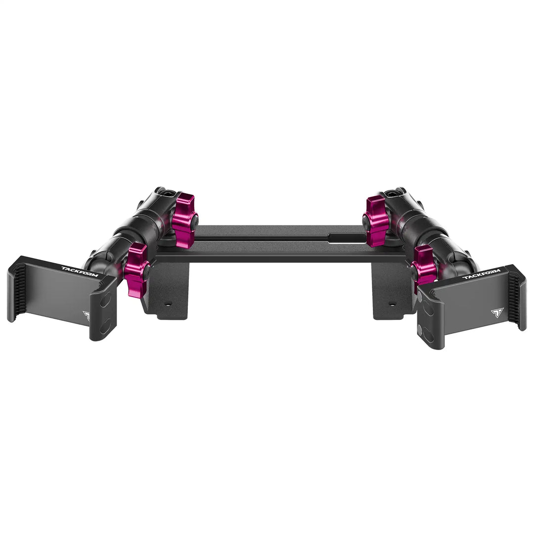 TRAXX™ - Slim Track Dash Bracket With Dual 20LITE Phone Mounts | ‘15-‘20 Ford F-150, ‘17-‘22 Super Duty, ‘18-‘21 Expedition (See Compatibility Info For Year/Trim Details)