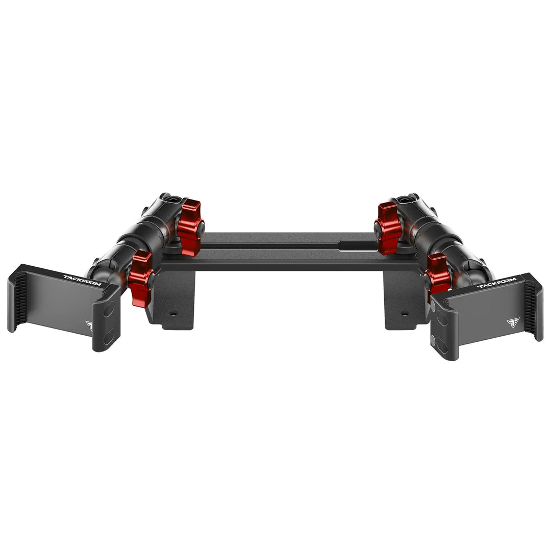 TRAXX™ - Slim Track Dash Bracket With Dual 20LITE Phone Mounts | ‘15-‘20 Ford F-150, ‘17-‘22 Super Duty, ‘18-‘21 Expedition (See Compatibility Info For Year/Trim Details)