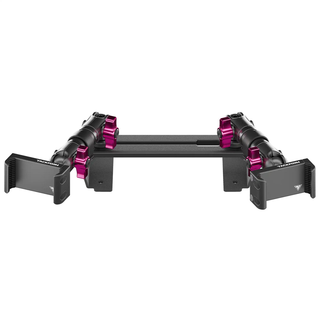 TRAXX™ - Slim Track Dash Bracket With Dual 20LITE Phone Mounts | ‘15-‘20 Ford F-150, ‘17-‘22 Super Duty, ‘18-‘21 Expedition (See Compatibility Info For Year/Trim Details)