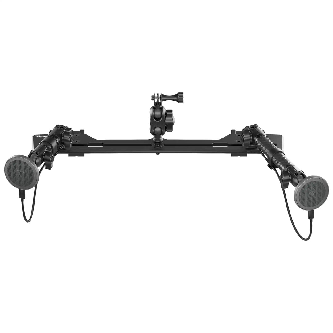 TRAXX™ - Slim Track Dash Bracket With Dual MagSafe Charging Phone Mounts & GoPro Mount | 2021-2026 Ford Bronco & Bronco Raptor (Non-Sport)