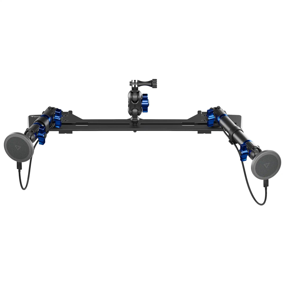 TRAXX™ - Slim Track Dash Bracket With Dual MagSafe Charging Phone Mounts & GoPro Mount | 2021-2026 Ford Bronco & Bronco Raptor (Non-Sport)