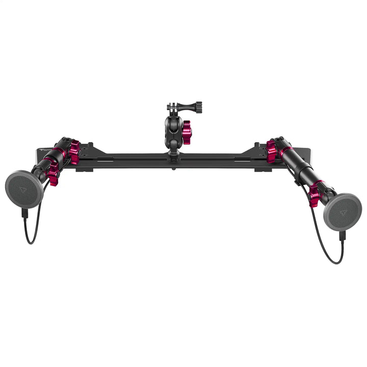 TRAXX™ - Slim Track Dash Bracket With Dual MagSafe Charging Phone Mounts & GoPro Mount | 2021-2026 Ford Bronco & Bronco Raptor (Non-Sport)