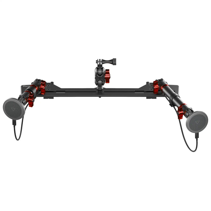 TRAXX™ - Slim Track Dash Bracket With Dual MagSafe Charging Phone Mounts & GoPro Mount | 2021-2026 Ford Bronco & Bronco Raptor (Non-Sport)
