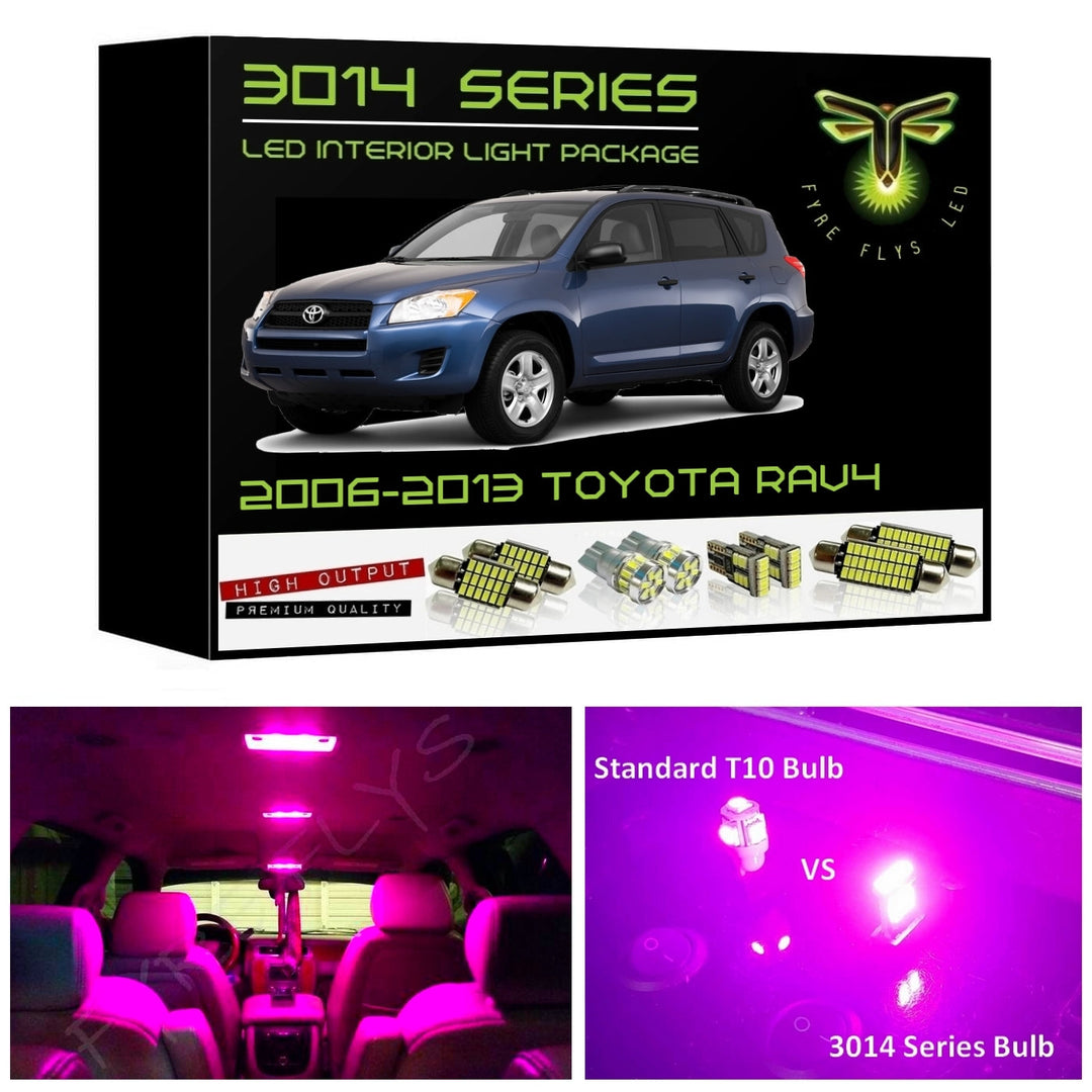 2006-2013 Toyota RAV4 Super Bright 3014 Series LED interior light kit