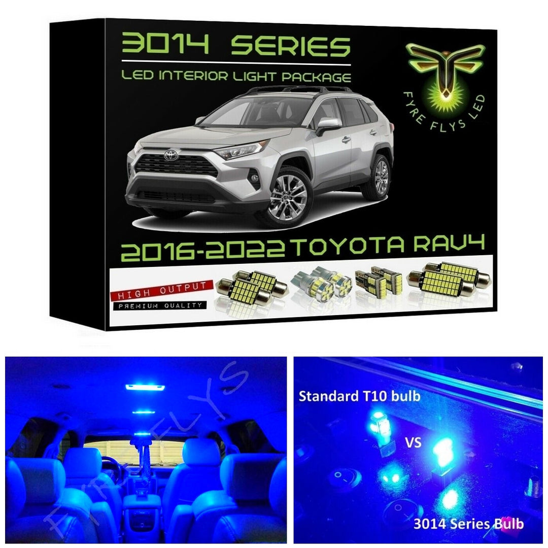 2016-2022 Toyota RAV4 Super Bright 3014 Series LED interior light kit