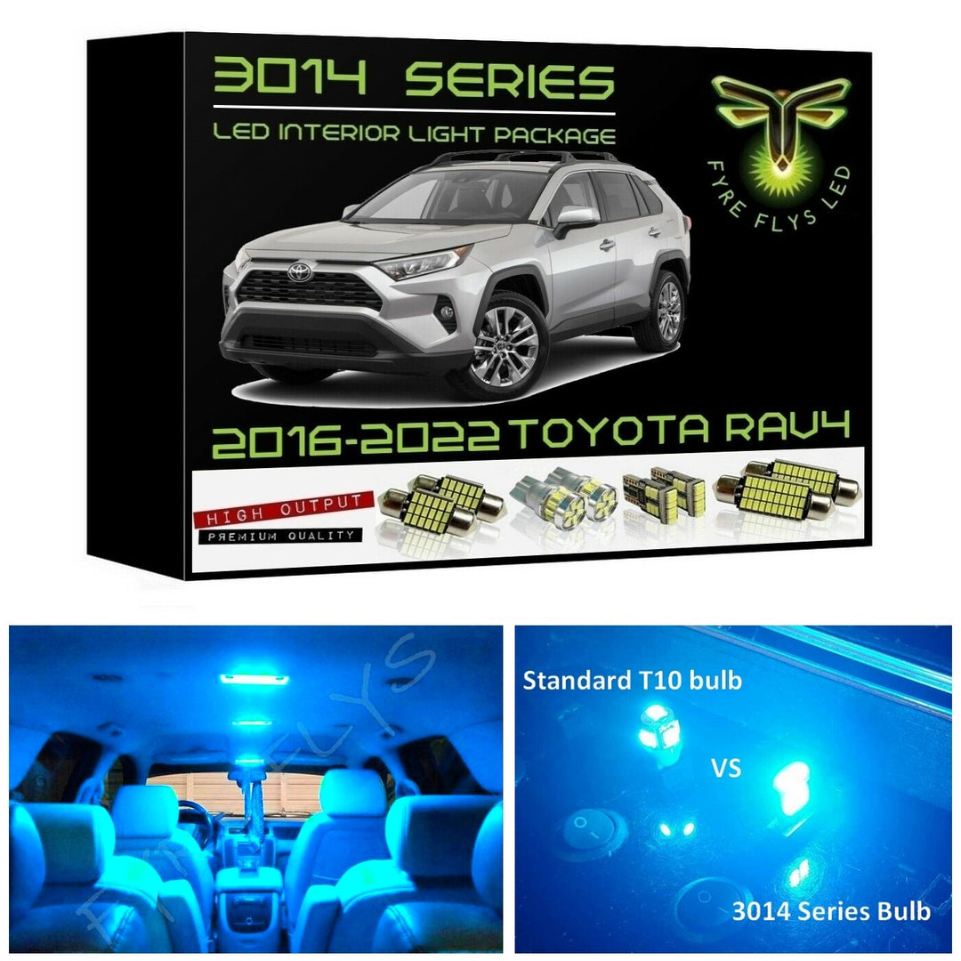 2016-2022 Toyota RAV4 Super Bright 3014 Series LED interior light kit