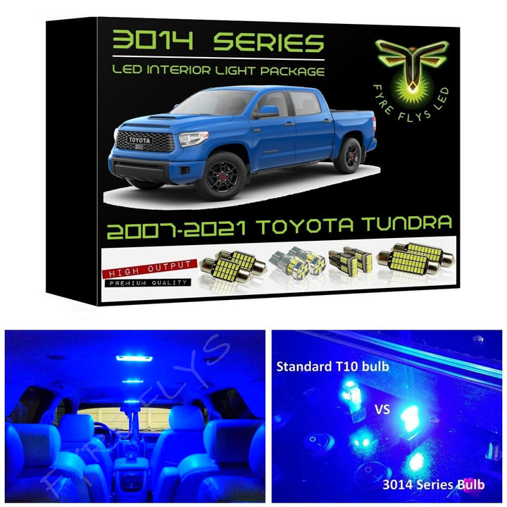 2007-2021 Toyota Tundra Super Bright 3014 Series LED interior light kit