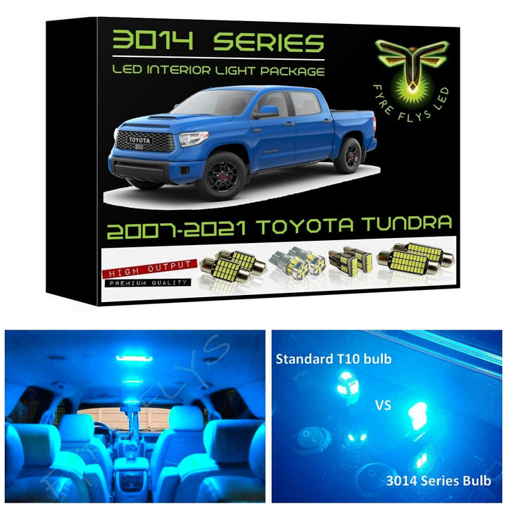 2007-2021 Toyota Tundra Super Bright 3014 Series LED interior light kit