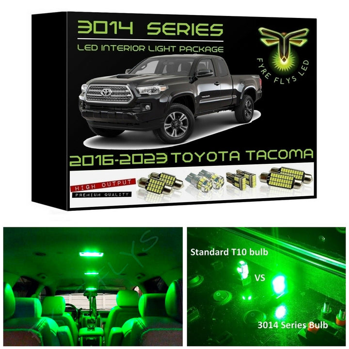 2016-2023 Toyota Tacoma Super Bright 3014 Series LED interior light kit