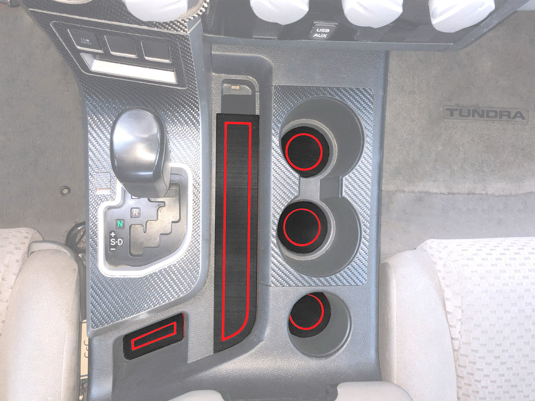 Tufskinz Bucket Seats Interior Cup Holder Foam Inserts Fits Tundra (2007-2013)