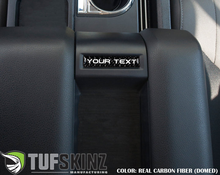 Center Console Badge-Custom Text - Fits 2014-2021 Toyota Tundra