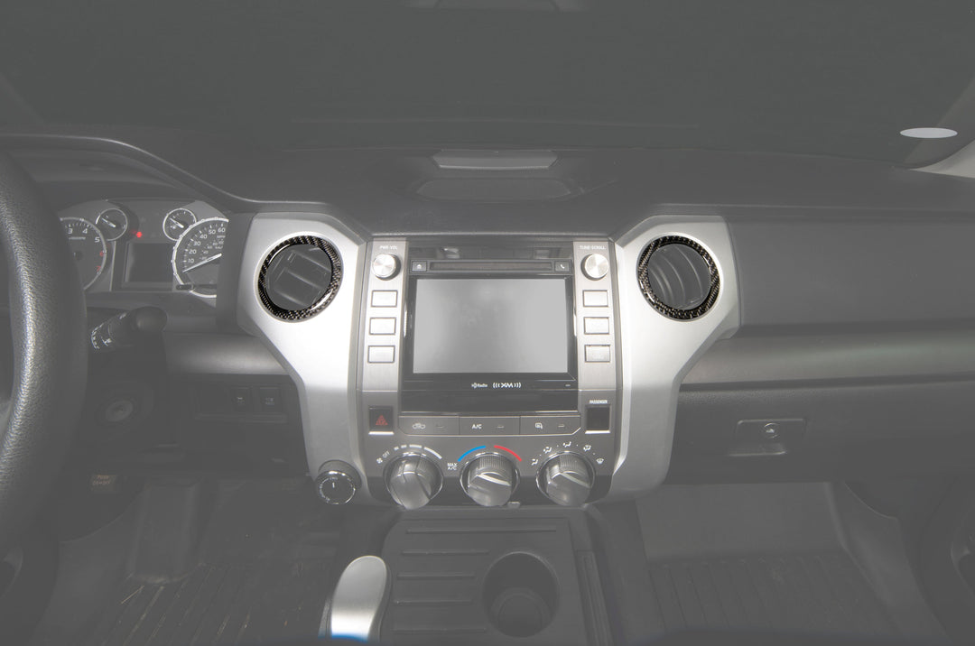 A/C Vent Rings(Covers Chrome) Fits 2014-2021 Toyota Tundra