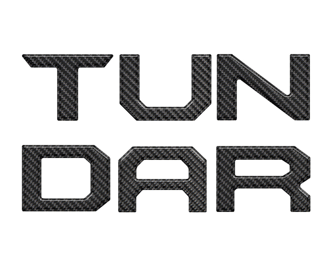 Tufskinz Lower Grille Letter Inserts Fits Tundra (2022+)