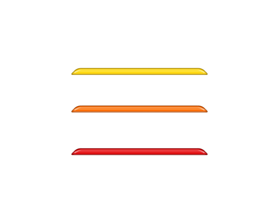 TRD Grille TRI-Color Line Inserts Fits 2022-2027 Toyota Tundra & 2023-2027 Toyota Sequoia