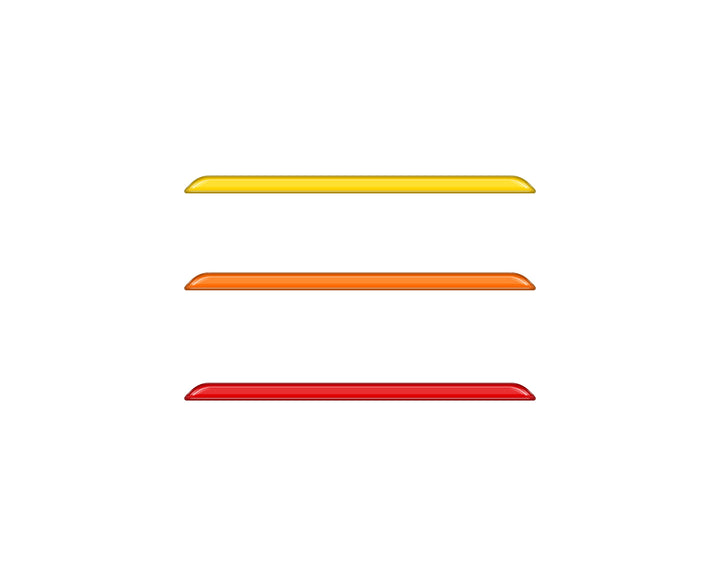 TRD Grille TRI-Color Line Inserts Fits 2022-2027 Toyota Tundra & 2023-2027 Toyota Sequoia