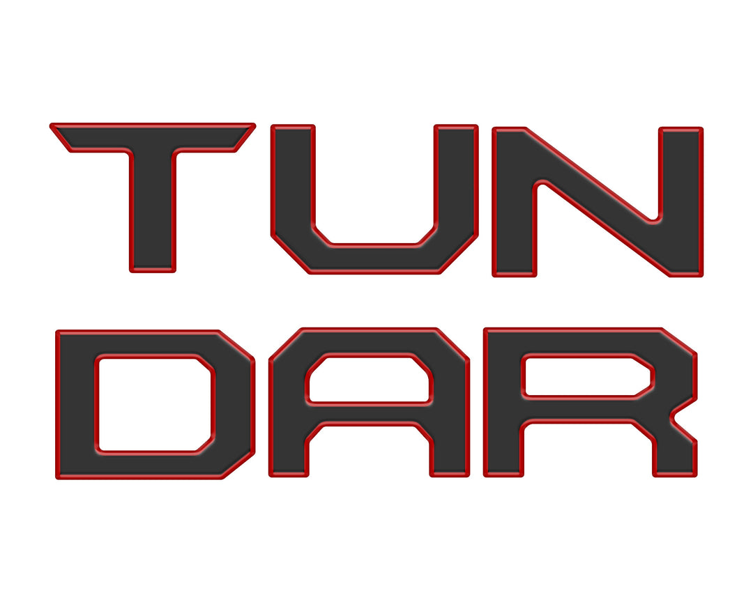 Tufskinz Tailgate Letter Inserts Fits Tundra (2022+)