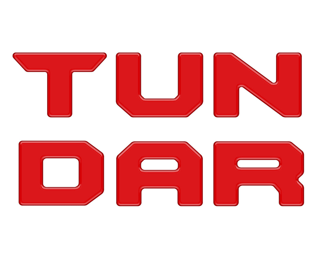Bed Rail Tailgate Letter Overlays Fits 2022-2026 Toyota Tundra