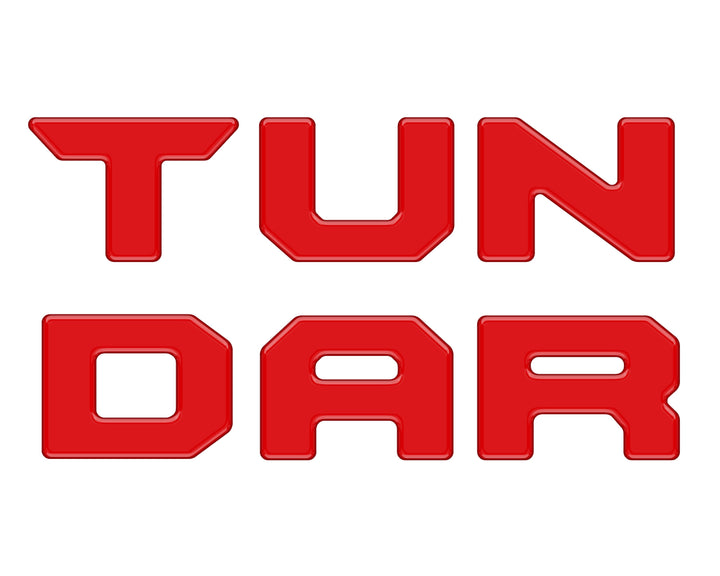 Bed Rail Tailgate Letter Overlays Fits 2022-2027 Toyota Tundra