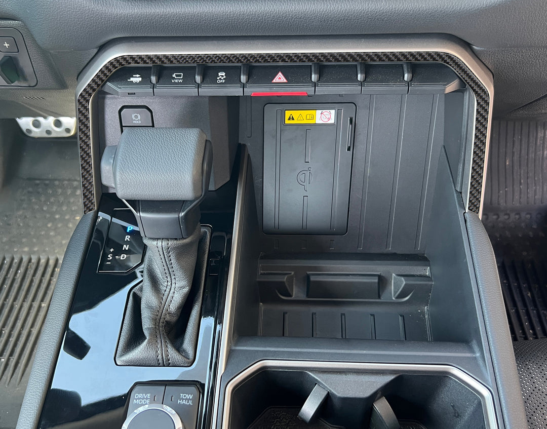 Upper Center Console Line Accent Trim Fits 2022-2027 Toyota Tundra & 2023-2027 Toyota Sequoia