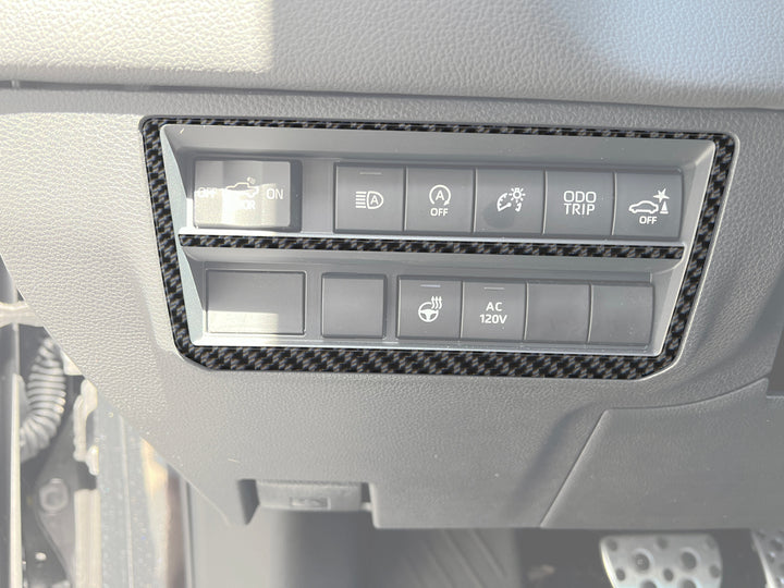 Dim Switch Panel Accent Overlays Fits 2022-2027 Toyota Tundra & 2023-2027 Toyota Sequoia
