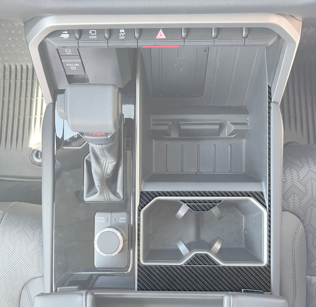 Center Cup Holder Accent Trim Fits 2022-2027 Toyota Tundra & 2023-2027 Toyota Sequoia