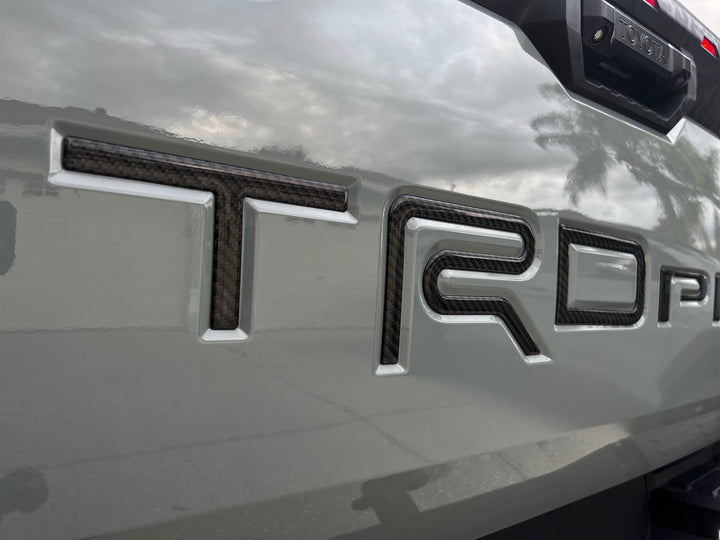 TRD Pro Tailgate Letter Inserts Fits 2022-2027 Toyota Tundra