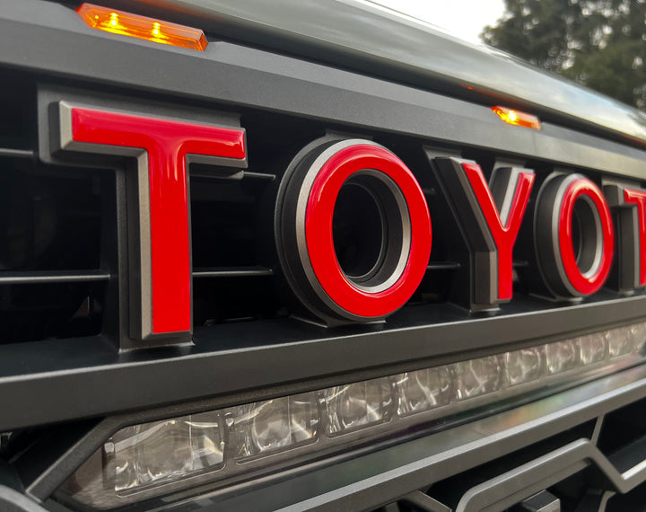 TRD Pro Grille Letter Overlays Fits 2022-2027 Toyota Tundra & 2023-2027 Toyota Sequoia