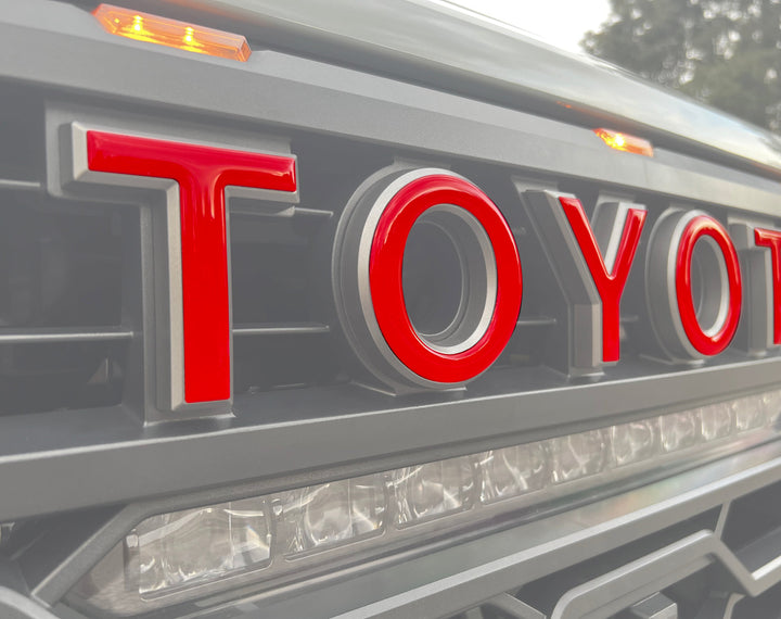 TRD Pro Grille Letter Overlays Fits 2022-2027 Toyota Tundra & 2023-2027 Toyota Sequoia