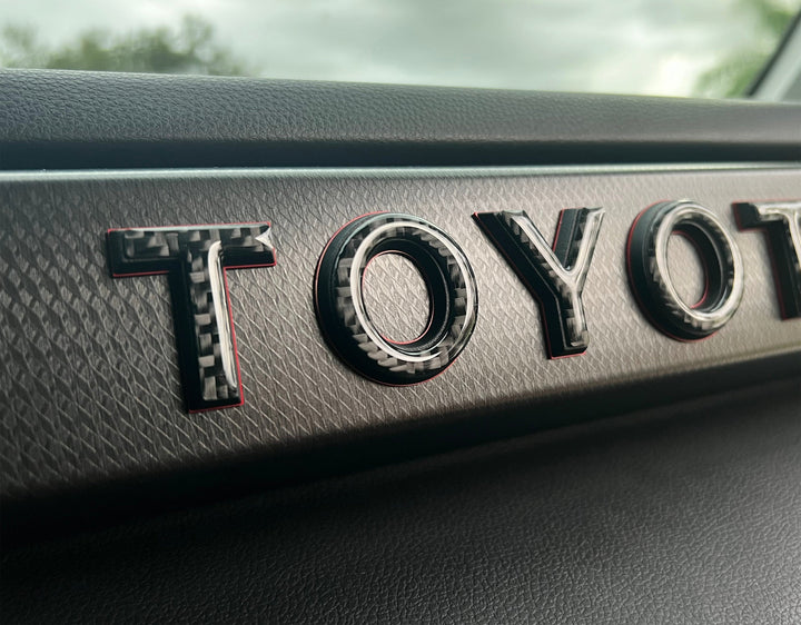 TRD Pro Glovebox Letter Overlays Fits 2022-2027 Toyota Tundra & 2023-2027 Toyota Sequoia