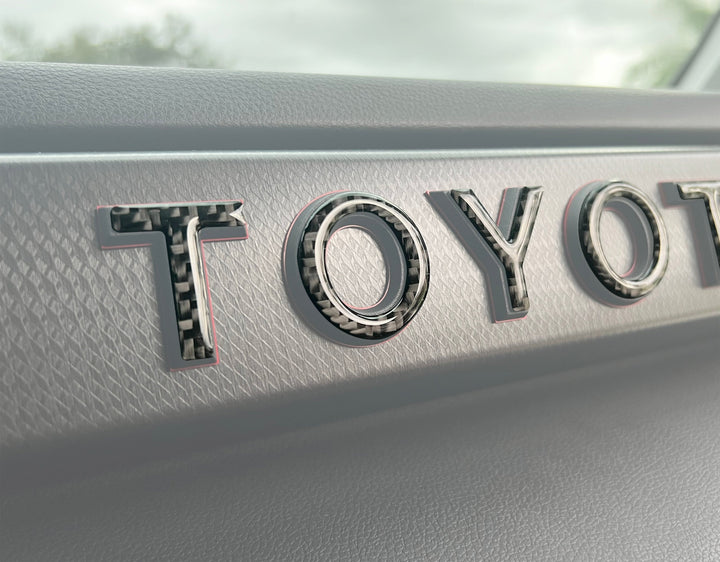 TRD Pro Glovebox Letter Overlays Fits 2022-2027 Toyota Tundra & 2023-2027 Toyota Sequoia