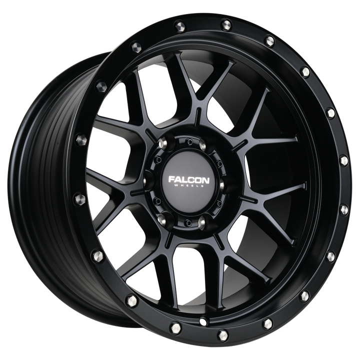 Falcon Off-Road Wheels TX - Titan Matte Black 17x9