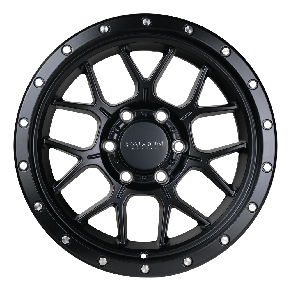 Falcon Off-Road Wheels TX - Titan Matte Black 17x9
