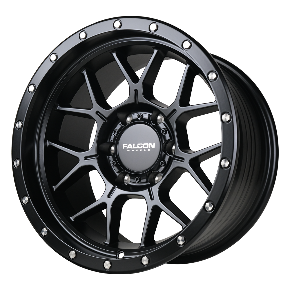 Falcon Off-Road Wheels TX - Titan Matte Black 17x9