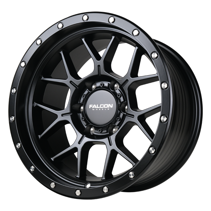 Falcon Off-Road Wheels TX - Titan Matte Black 17x9