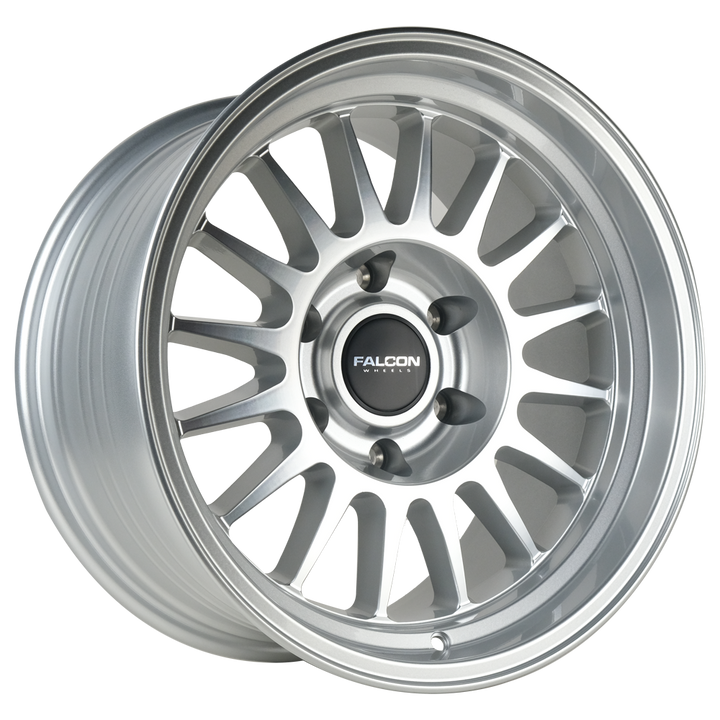 Falcon Off-Road Wheels TX2 - Stratos Silver w/Machine Face 17x9